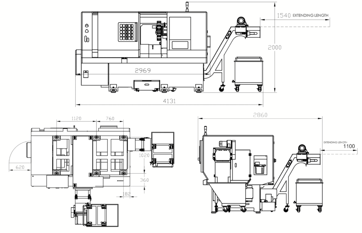 Layout da máquina H5050 1014