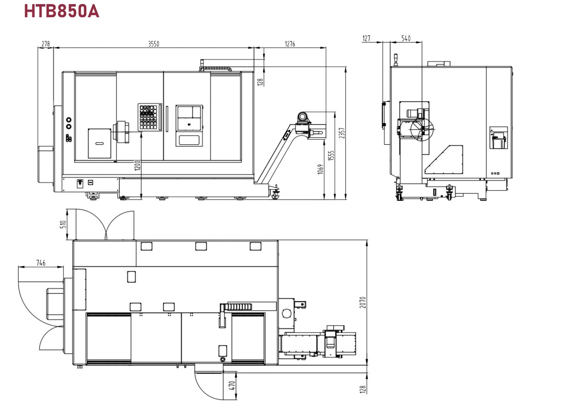 HTB850A SLANT CACE