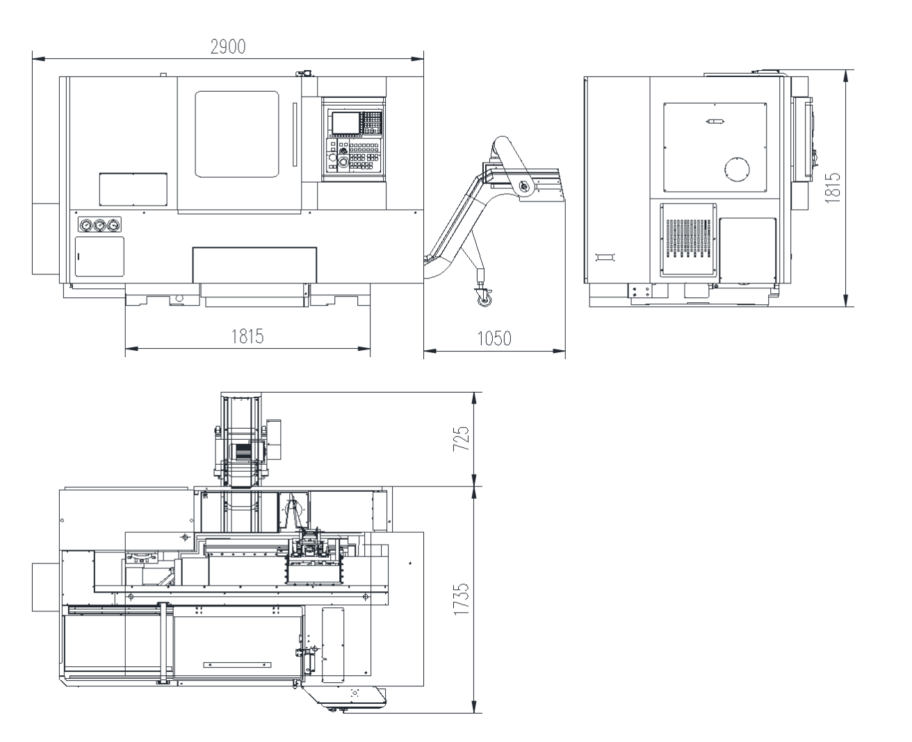 G500 Torno CNC duplo duplo 1027