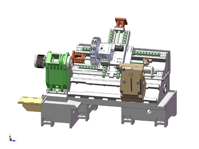 HTB550A SLANT BED CNC TIRO