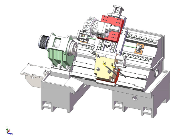 HTB450A SLANT BED CNC TIRO