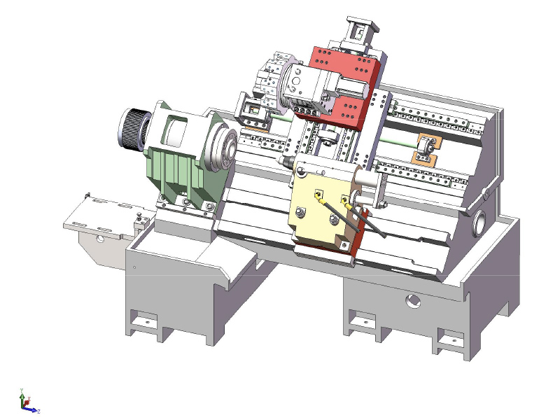 HTB450A SLANT BED CNC TIRO