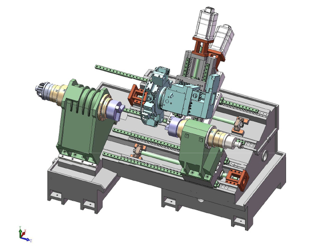 G500 Torno CNC de fuso duplo