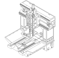 Máquina de moagem de pórtico