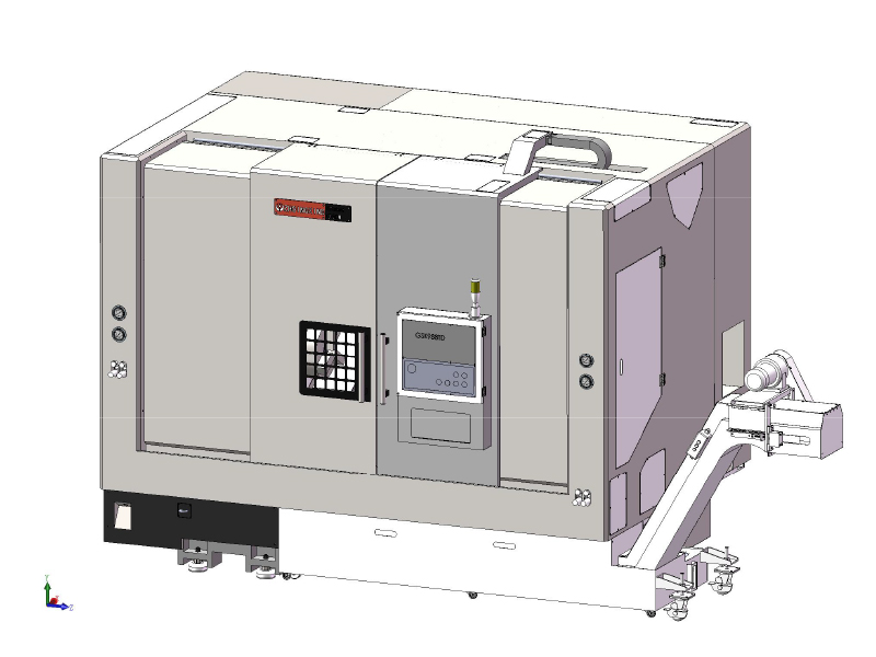 G500 Torno CNC de fuso duplo